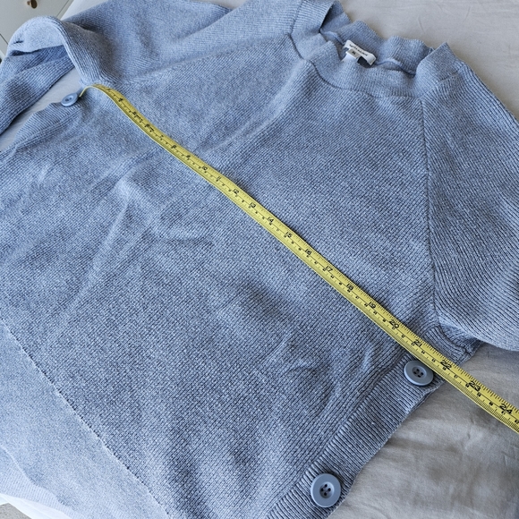 Stella & Dot XL Side Button Sweater Merino Blend - Picture 6 of 7